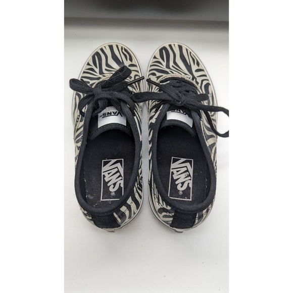Vans Off The Wall Doheny Decon Women Metallic Zebra Print Shoes 721356 Sz 6 - Picture 5 of 9